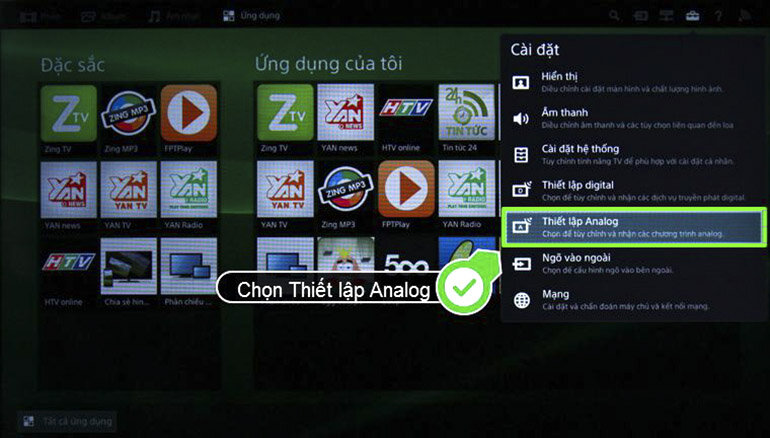 Hướng dẫn dò kênh smart tivi Sony 2018 nhanh nhất
