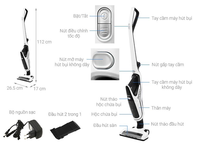 Máy hút bụi không dây Hitachi PV-X80M 