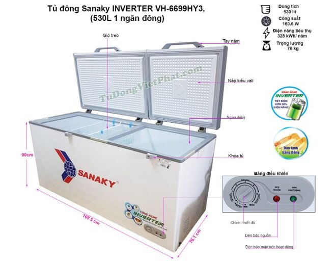 Nếu quyết định mua tủ đông mát Sanaky đã qua sử dụng, bạn cần đặc biệt chú ý đến thương hiệu.