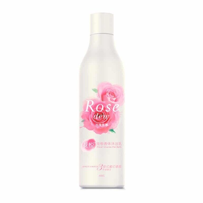 Joyce & Dolls Rose Dew shower gel for dogs has a fragrant and odor-free smell