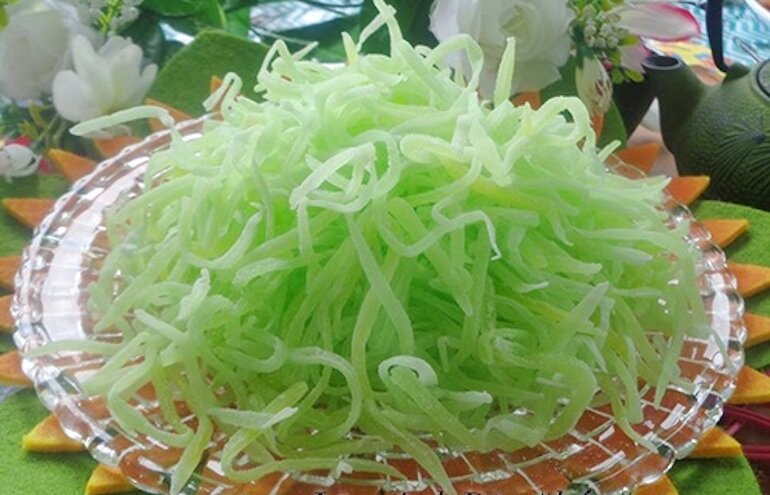 Cách làm mứt sợi đu đủ xanh