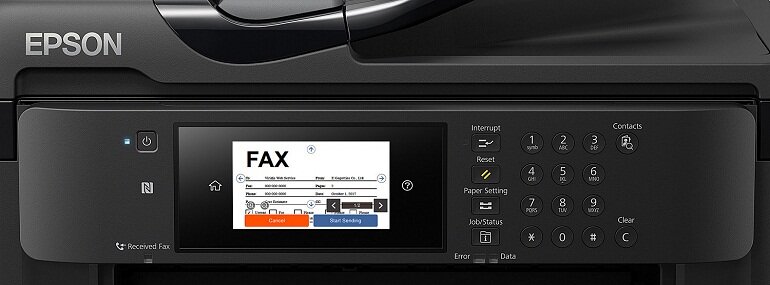 Màn hình cảm ứng của máy in Epson WorkForce WF-7710