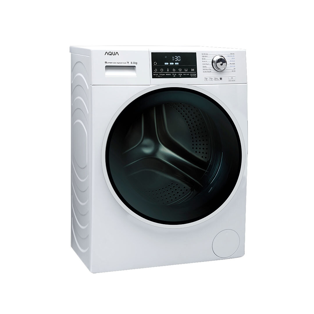 Máy giặt Aqua Inverter 8.5kg AQD-D850E W với gam màu trắng