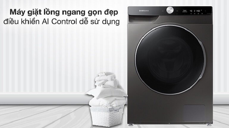 Máy giặt sấy Samsung Inverter 12kg WD12TP34DSX/SV có khối lượng giặt 12kg và khối lượng sấy 8kg