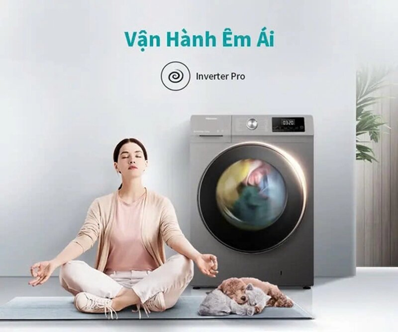 Máy giặt Hisense 10.5 kg WFQA1043BT giá chỉ 6,9 triệu đồng mà trang bị cực hiện đại