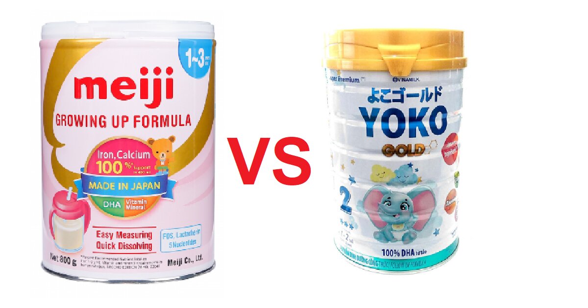 So sánh sữa Yoko Gold và Meiji - Nên chọn sữa Nhật hay sữa Việt?