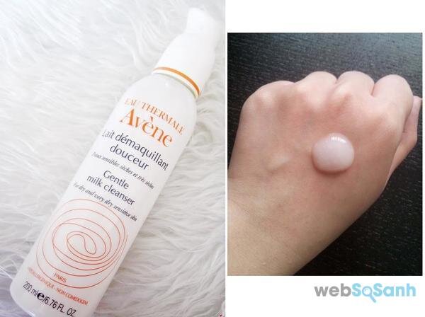  sữa rửa mặt dịu nhẹ Avene Gentle Milk Cleanser review