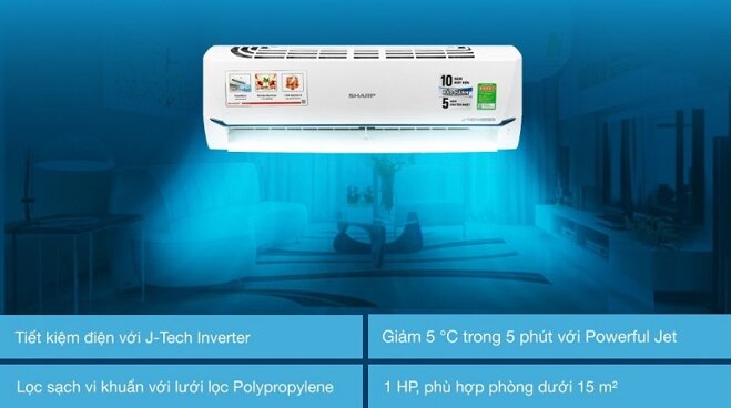 điều hòa inverter 1HP