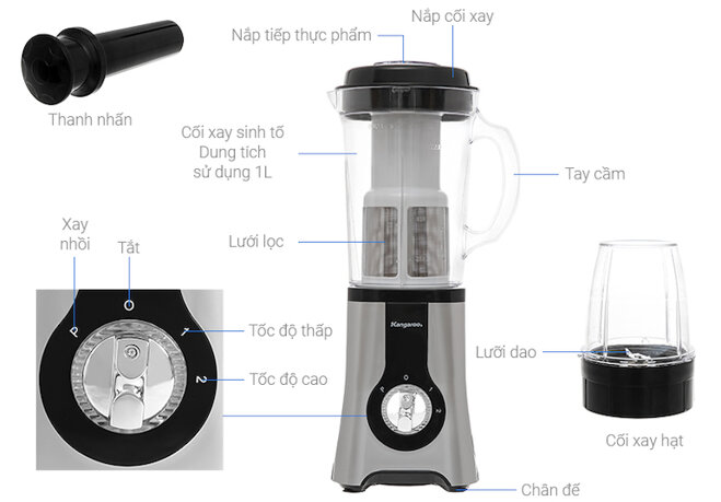 Máy xay sinh tố Kangaroo KG2B3