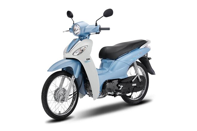 SYM Angela 50 màu xanh trắng