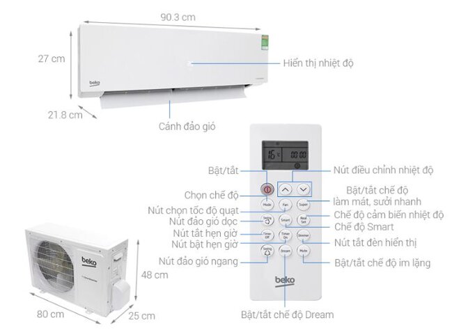 đánh giá máy lạnh điều hòa Beko