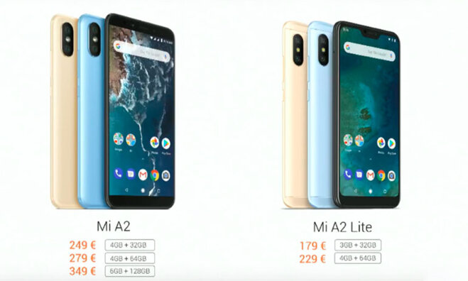 Điện thoại Xiaomi Mi A2 và Mi A2 Lite giá bao nhiêu ? chất lượng tốt không ? Có nên mua không ?