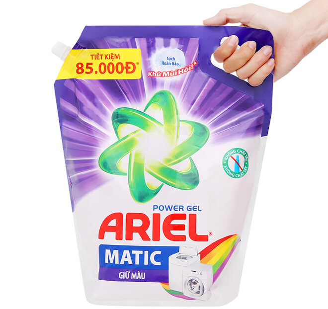 Ariel Matic nước giặt túi 3.6kg/3.25kg giá bao nhiêu?