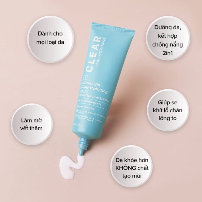 Kem chống nắng Paula’s Choice Clear Ultra-Light SPF 30+