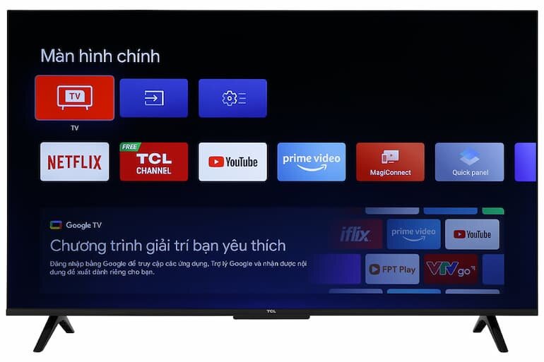 Google TV TCL 65 inch TCL 65P635