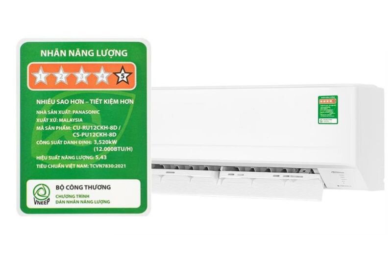 Điều hòa Panasonic CU/CS-PU12CKH-8D tiết kiệm điện 
