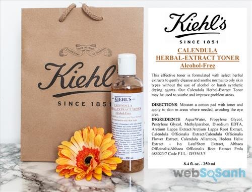 Toner Kiehl's dành cho da dầu mụn 