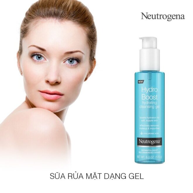 Sữa rửa mặt Neutrogena Hydro Boost Water Cleanser Gel - Giá tham khảo khoảng 358.000 vnđ/ chai 145ml