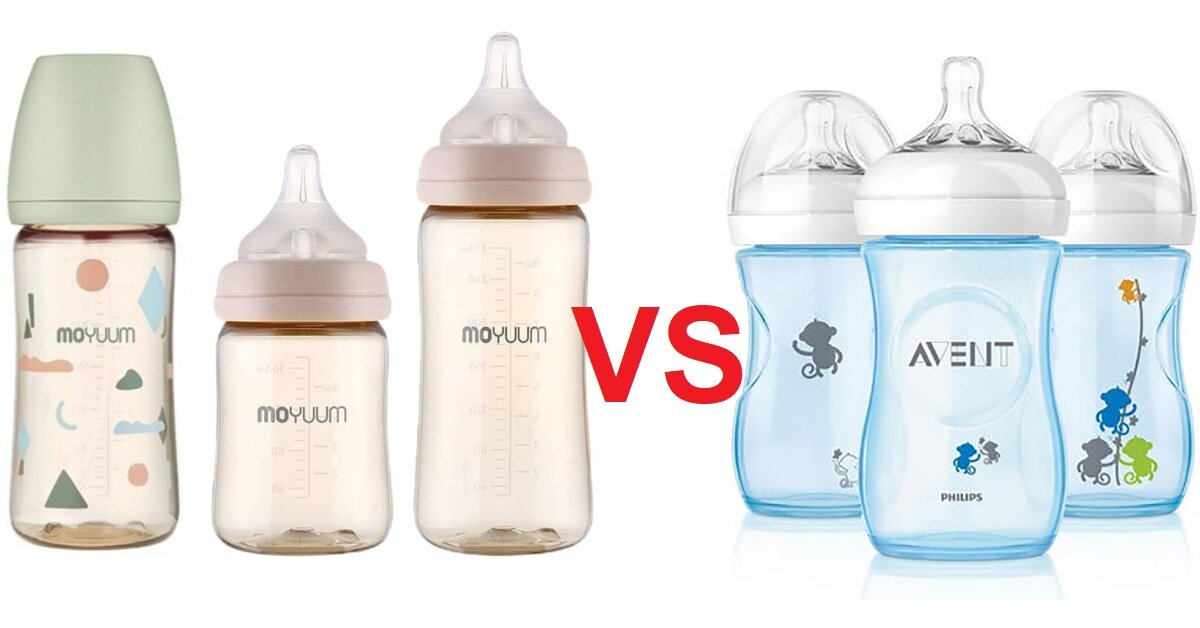 So sánh bình sữa Moyuum và Philips Avent cho trẻ sơ sinh, loại nào tốt hơn?