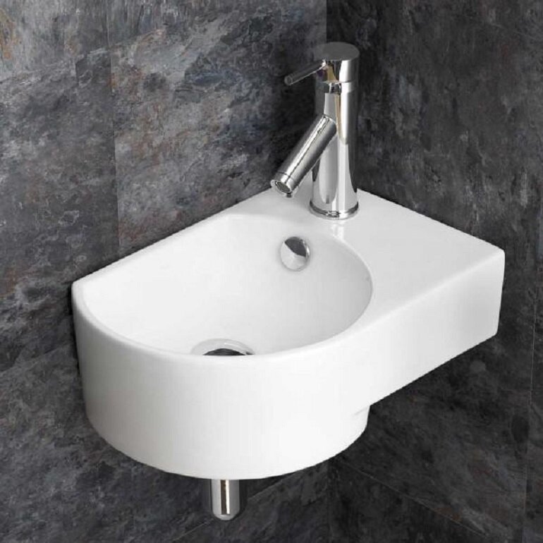 Bồn rửa mặt mini phù hợp với cả không gian nhà tắm chật hẹp