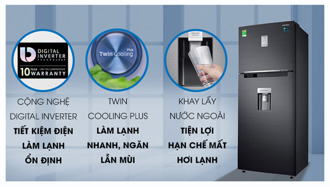 Tủ lạnh Samsung 2 cánh Inverter RT46K6885BS