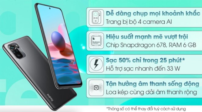 redmi note 10 chính hãng