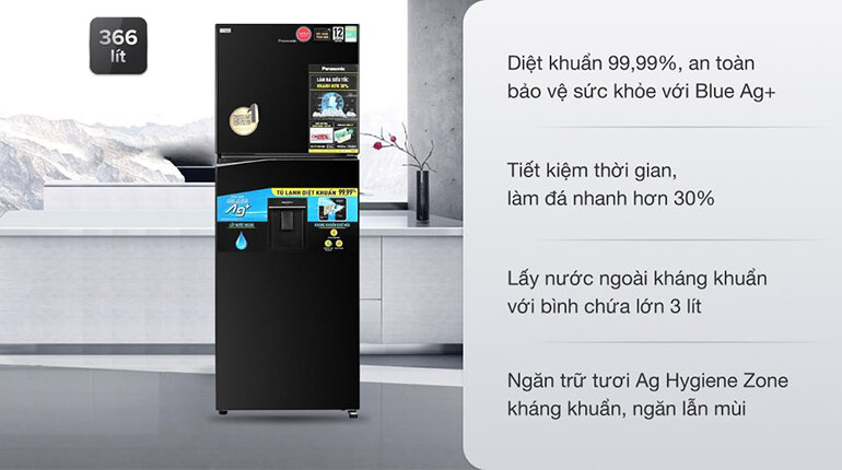 Tủ lạnh Panasonic sử dụng công nghệ inverter giúp tiết kiệm điện năng