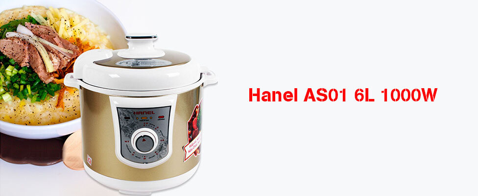  Nồi áp suất Hanel AS01 6L 1000W