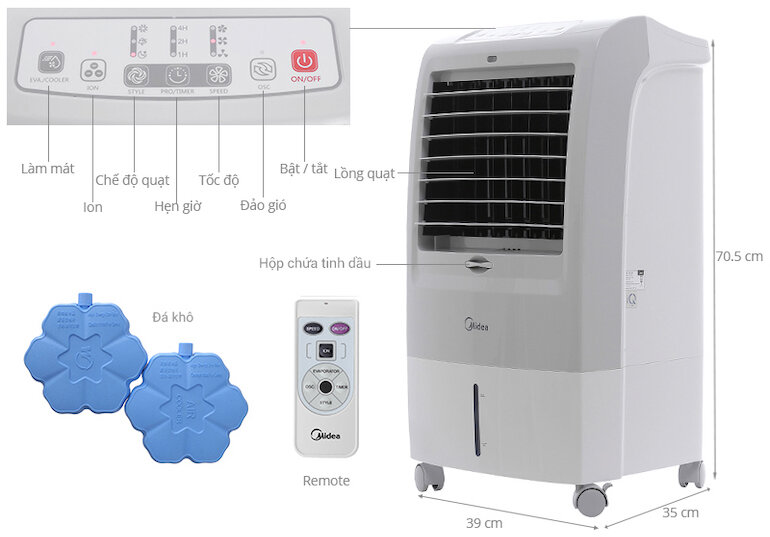 Quạt điều hòa Midea AC120-15F