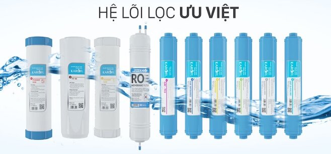 Lõi lọc là phụ kiện máy lọc nước Karofi có chất lượng toàn diện nhất