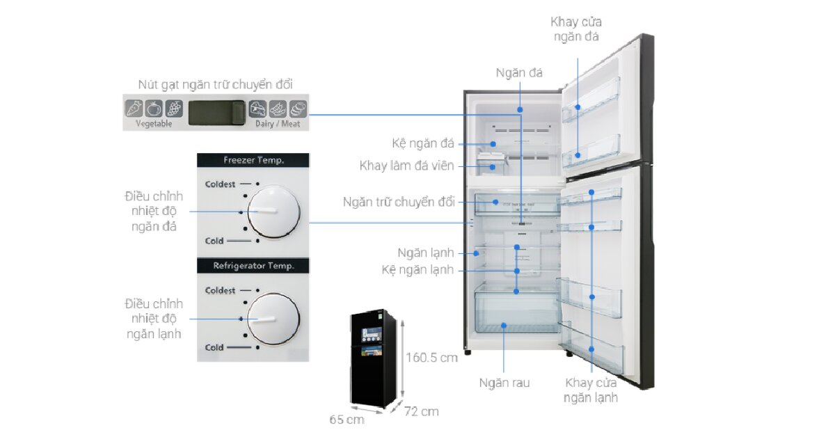Phân tích ưu nhược điểm của tủ lạnh Hitachi Inverter 399L R-FVX450PGV9 (GBK)
