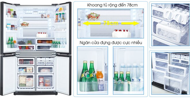 Kích thước sử dụng lớn, thiết kế thông minh cho khả năng dự trữ lớn