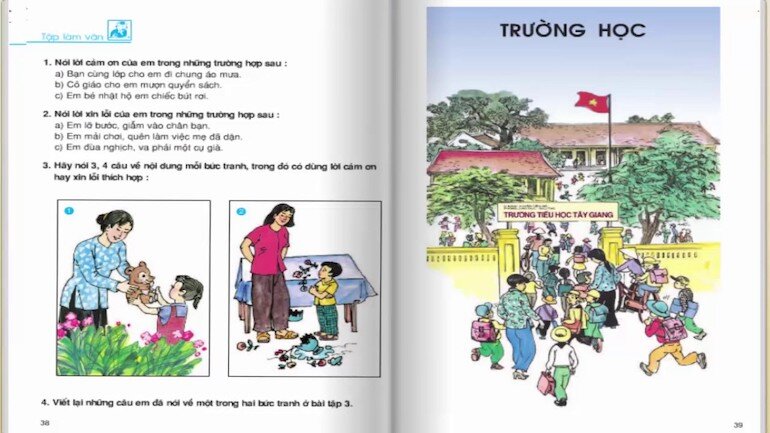 Lưu ý tới nội dung kiến thức của sách giáo khoa tiếng việt lớp 2