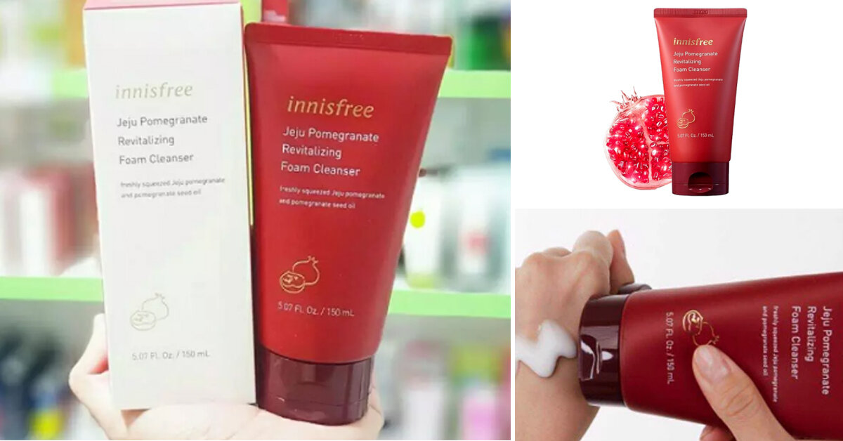 Innisfree կարմիր նռան դեմքի մաքրող միջոցի ակնարկ. դա լավ է:  Ինչքան?