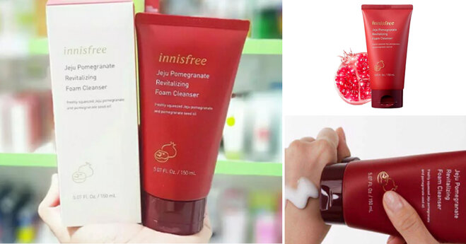 Review sữa rửa mặt Innisfree lựu đỏ có tốt không? Giá bao nhiêu?