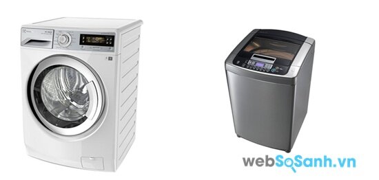 Electrolux EWF10932 và LG WFD1617DD (nguồn: internet)