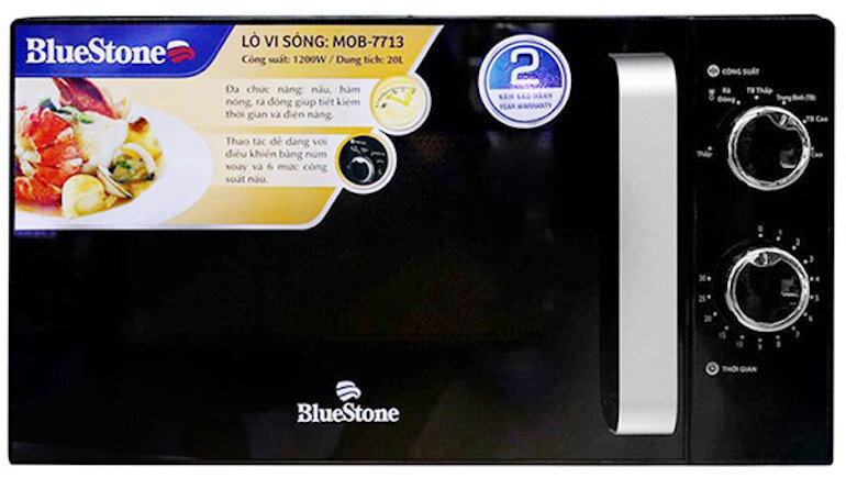 Lò vi sóng 20L Bluestone MOB-7713 sở hữu kiểu dáng hiện đại