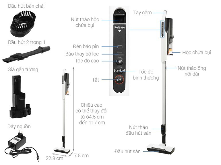 Máy hút bụi Hitachi PV-XL1K