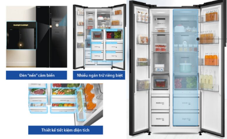 Sử dụng tủ lạnh Toshiba GR-RS780WI-PGV(22)-XK