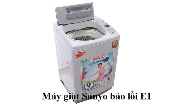 máy giặt Sanyo báo lỗi E1, E2