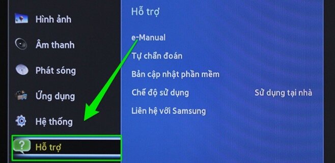 Chọn vào ô Hỗ trợ