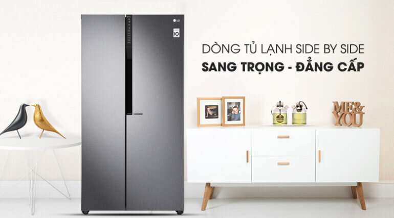 Tủ lạnh Side by Side LG Inverter 613 lít GR-B247JDS - Giá tham khảo: 16.200.000 vnd