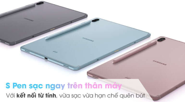Samsung Galaxy Tab S6 có 3 màu xanh, xám và hồng đa dạng lựa chọn cho người dùng