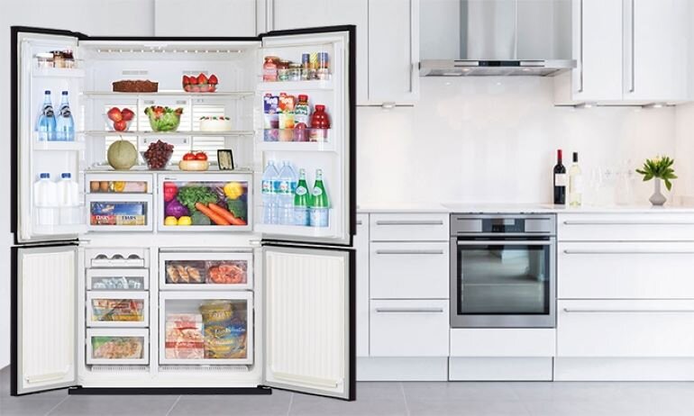 tủ lạnh mitsubishi inverter 635 lít mr-la78er-gsl