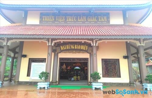 Thiền viện Trúc Lâm Giác Tâm mới khánh thành năm 2009 nhưng đã trở thành điểm du lịch tâm linh nổi tiếng.