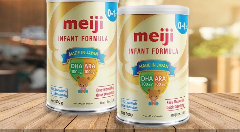 Meiji là thương hiệu sữa dành cho trẻ sơ sinh 0 - 6 tháng tuổi hàng đầu Nhật Bản