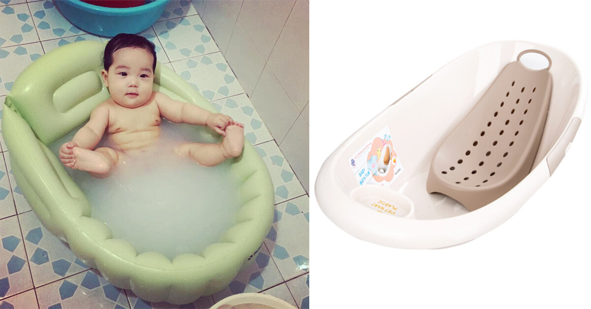 So sánh chậu tắm phao và chậu tắm nhựa: chậu tắm cho bé sơ sinh loại nào tốt?