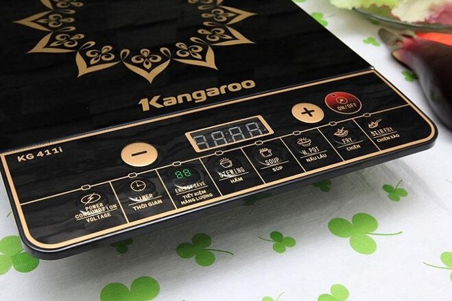 Bảng điều khiển bếp từ dương 1 vùng nấu Kangaroo KG411i 