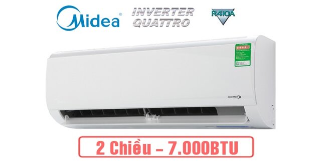 Điều hòa Midea 7000BTU 2 chiều MSAFBU-07HRD gas R-410A