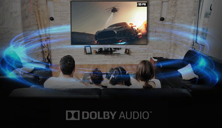 Công nghệ Dolby Audio và công suất loa 10W cho âm thanh sống động, mạnh mẽ